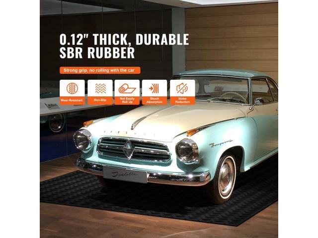 Diamond-Plate Rubber Flooring Roll, 3 mm x 4 ft x 6 ft Garage Floor Mat, SBR Rubber Garage Flooring Roll, Easy to Clean, Diamond Plate Rubber Mat...