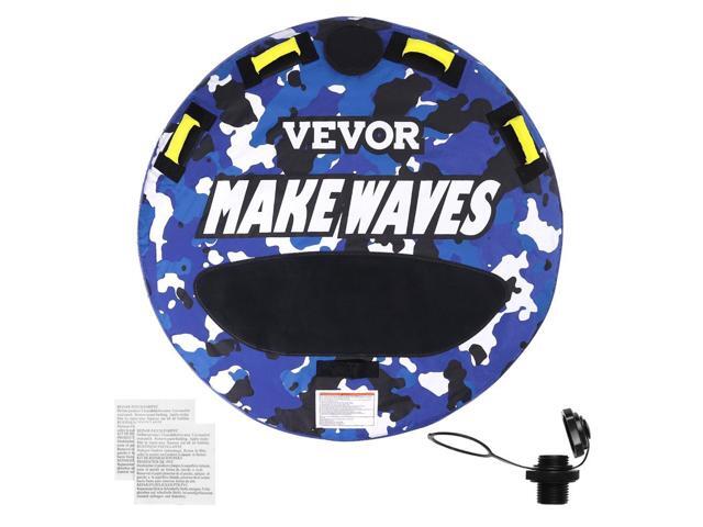 VEVOR Towable Tube for Boating, 340 lbs, 1-2 Riders Inflatable Boat Tubes and Towables, 51.8' Round Water Sport Towable Tube for Boat to Pull, Full...