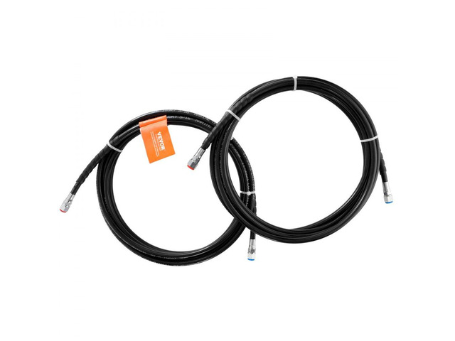 VEVOR Outboard Hose Kit, 20 ft Hydraulic Steering Hose, 2-Piece Leak-Proof TPEE Hydraulic Boat Hoses, Compatible with Marine Hydraulic Outboard...
