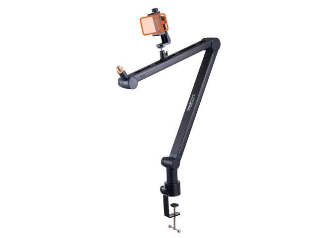 VEVOR Microphone Boom Arm with Desk Mount, 360° Rotatable, Adjustable Mic Stand with 3/8' to 5/8' Adapter Port, for Recording Blue Yeti Hyperx...