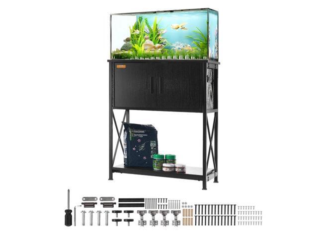 VEVOR Aquarium Stand, 20 Gallon Fish Tank Stand, 25.6 x 16.5 x 31.9 in Steel and MDF Turtle Tank Stand, 167.6 lbs Load Capacity, Reptile Tank Stand...