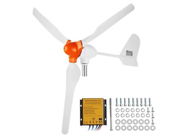 800W Wind Turbine Generator, 12V Wind Turbine Kit, 3-Blade Wind Power Generator with MPPT Controller, Adjustable Windward Direction & 2.5m/s Start...