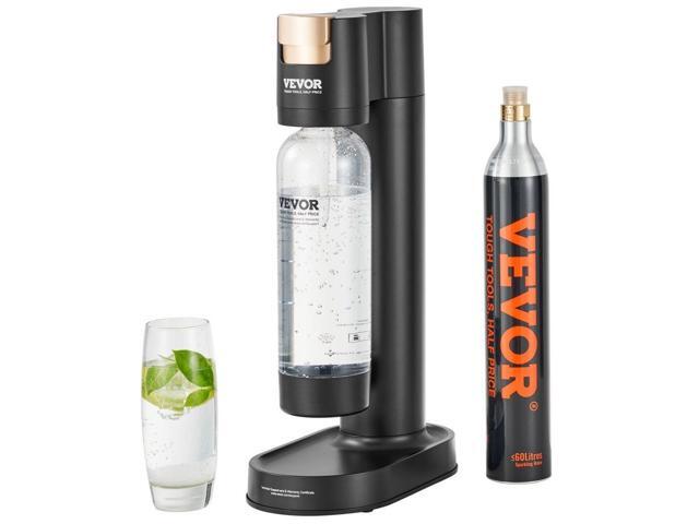 VEVOR Sparkling Water Maker, Soda Maker Machine for Home Carbonating, Seltzer Water Starter Kit with BPA-free 1L PET Bottle, CO2 Cylinder,...