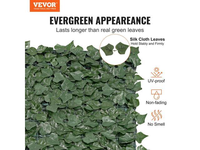 Ivy Privacy Fence, 59 x 98 in Artificial Green Wall Screen, Greenery Ivy Fence with Mesh Cloth Backing and Strengthened Joint, Faux Hedges Vine...