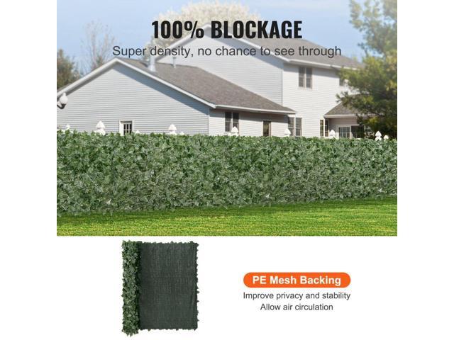 Ivy Privacy Fence, 59 x 98 in Artificial Green Wall Screen, Greenery Ivy Fence with Mesh Cloth Backing and Strengthened Joint, Faux Hedges Vine...