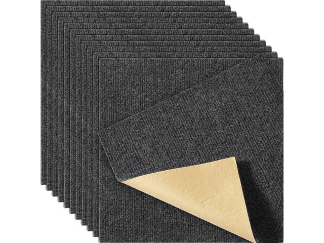 VEVOR Carpet Tiles Peel and Stick, 12 x 12 Squares Self Adhesive Carpet Floor Tile, Soft Padded Carpet Tiles, Easy Install DIY for Bedroom Living...