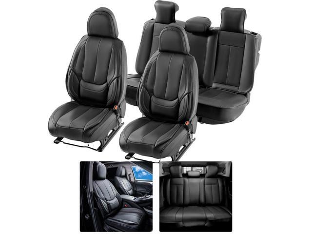 VEVOR Seat Covers, Universal Car Seat Covers Full Set Seats, Front and Rear Seat, 13pcs Faux Leather Seat Cover, Full Enclosed Design, Detachable...