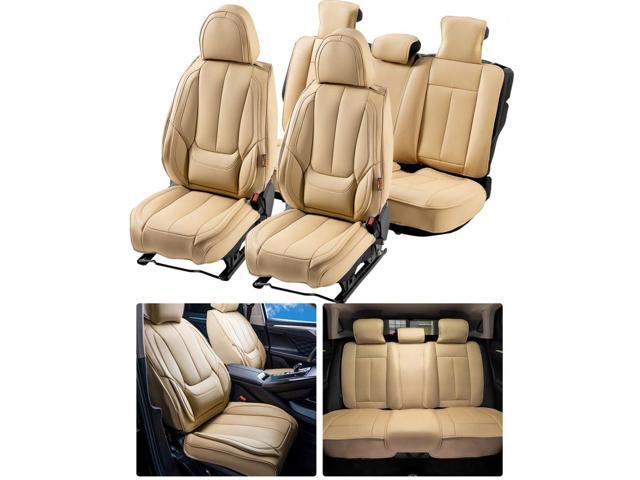 VEVOR Seat Covers, Universal Car Seat Covers Full Set Seats, Front and Rear Seat, 13pcs Faux Leather Seat Cover, Full Enclosed Design, Detachable...