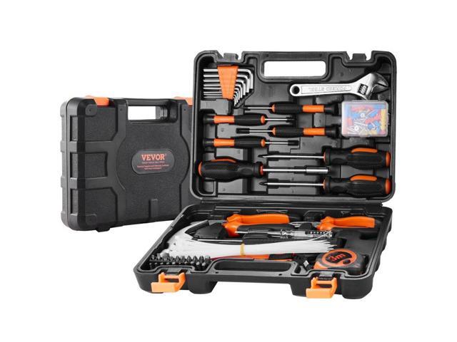 VEVOR Tool Kit, 132 Piece General Household Hand Tool Set, Home Repairing Tool Kit with Portable Tool Storage Case, High-Quality Steel, for Home...