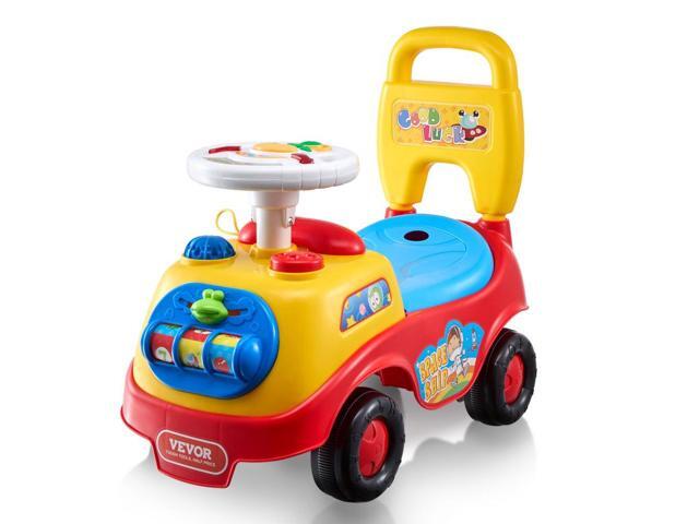 VEVOR Ride On Push Car for Toddlers, Ages 1-3, Ride Racer, Sit to Stand Toddler Ride On Toy, Classic Kids Ride On Car with Music Steering Wheel,...