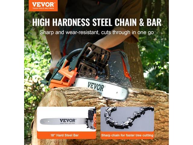 Gas Chainsaw, 52CC 18' 2.55HP, Gasoline Powered Chain Saw, Handheld Cordless Petrol Chainsaws for Tree Wood Branch Cutting, Tree Trimming, Land...