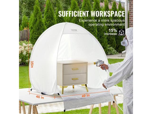 VEVOR Spray Paint Shelter Portable Spray Paint Tent Booth 40x35x40 in Pop Up