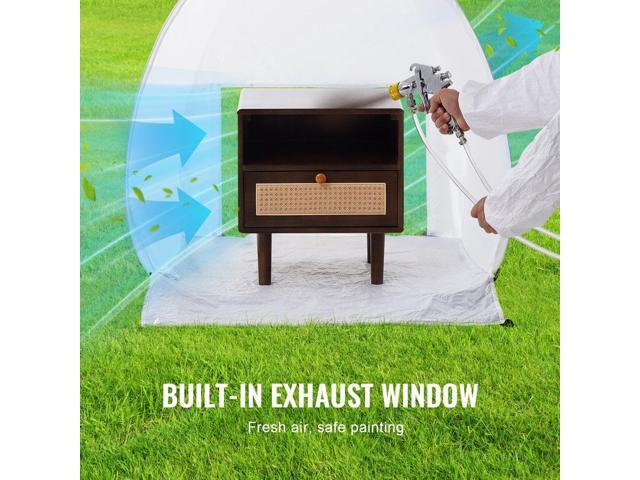 VEVOR Spray Paint Shelter Portable Spray Paint Tent Booth 40x35x40 in Pop Up