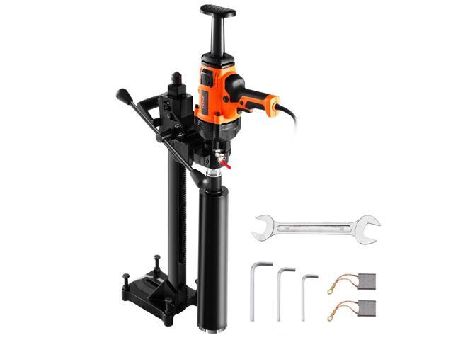 Core Drill Machine, 0.8-6.3in Drilling Diameter Handheld Diamond Core Drill Rig with Stand and Core Drill Bit, 2000W Rugged Concrete Core Drill,...