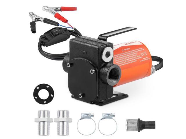 VEVOR Fuel Transfer Pump 12V 5 GPM 1/10 HP Diesel Pump with Auto Fuel Nozzle