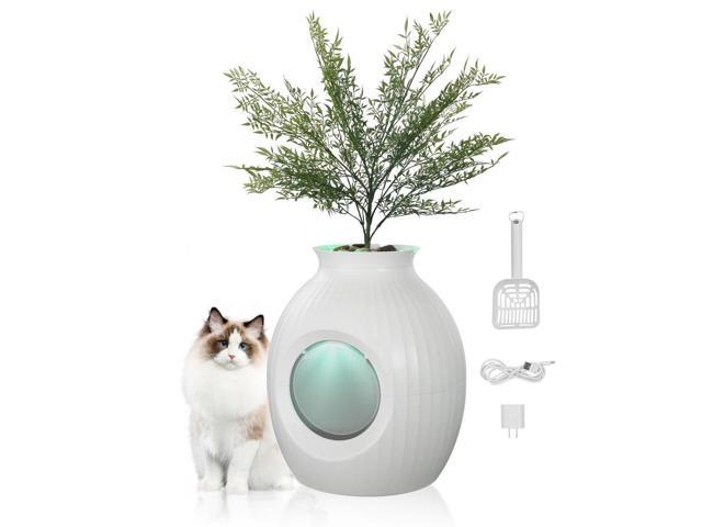 VEVOR Odor-Free Plant Cat Litter Box Hidden Cat Litter Box with Artificial Plant
