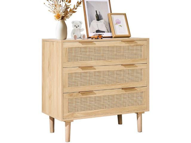 VEVOR 3 Drawer Rattan Dresser, Boho Dresser, Rattan Chest of Drawers with Spacious Storage, Natural Rattan Dresser for Bedroom, Living Room &… VEVOR 3 Drawer Rattan Dresser, Boho Dresser, Rattan Chest of Drawers with Spacious Storage, Natural Rattan Dresser for Bedroom, Living Room &…