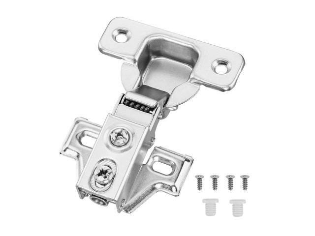 VEVOR Cabinet Hinges, 60 Packs Partial Overlay Kitchen Cabinet Door Hinges, 100 Degree Opening Angel Soft Close Concealed Cupboard Hinges for...