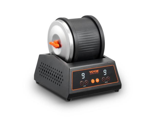Rock Tumbler Machine 4 lbs Rock Polishing Kit 9 Speed 9-Day Timer Steel