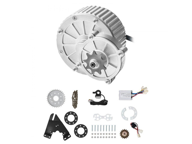 450W Electric Brushed DC Motor Kit - 36V 3000rpm Motor with Upgraded Speed Controller and Thumb Throttle Kit for Go Karts E-Bike Motorcycle Scooter