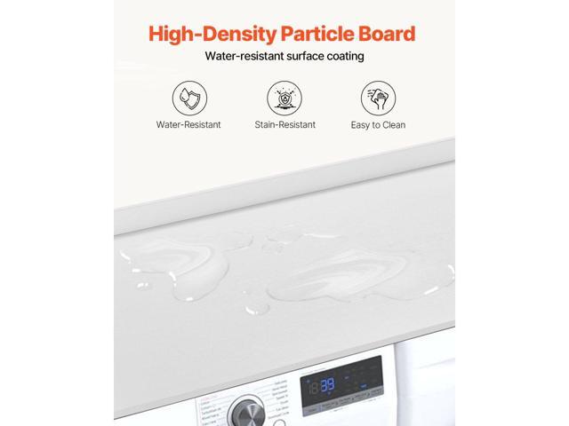 Washer Dryer Countertop, 54' x 27' Wooden Washer and Dryer Countertop, Water-Resistant Laundry Machine Topper Cover with Anti-Slip Pads, for...