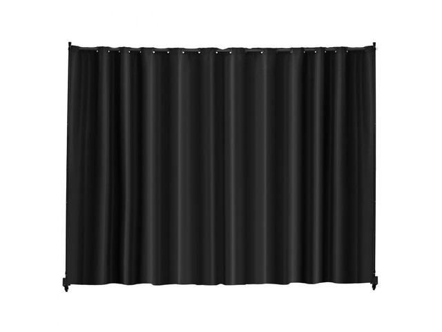 VEVOR Room Divider, 96×120inch Portable Panel Room Divider with Wheels Curtain Divider Stand, Room Divider Privacy Screen for Office, Bedroom,...