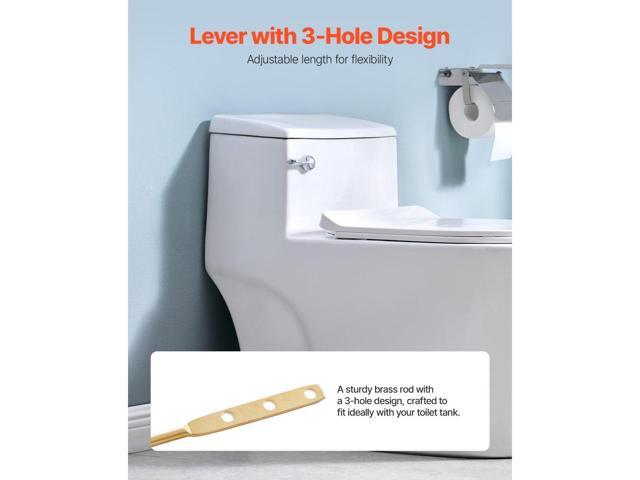 VEVOR Toilet Handle Replacement Kit Front Mount Universal Toilet Flush Handle Chrome