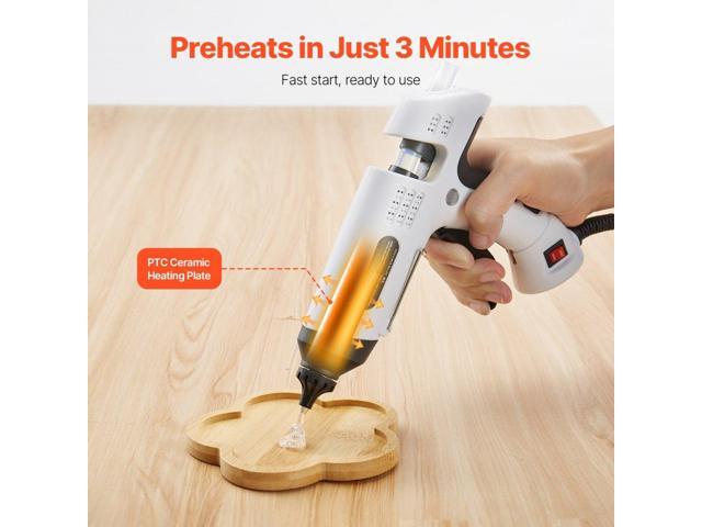 Hot Glue Gun, 60/100W Dual Power, Mini Hot Glue Gun with 20 Premium Glue Sticks and Oxford Cloth Bag, Fast Preheating & High Temp Melt Glue Gun for...