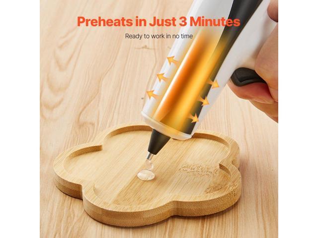 Hot Glue Gun, Rechargeable Cordless Glue Gun, Mini Wireless Hot Glue Gun Kit with 2200mAh Battery, 20 Pcs Glue Sticks, Fast Preheating & High Temp,...