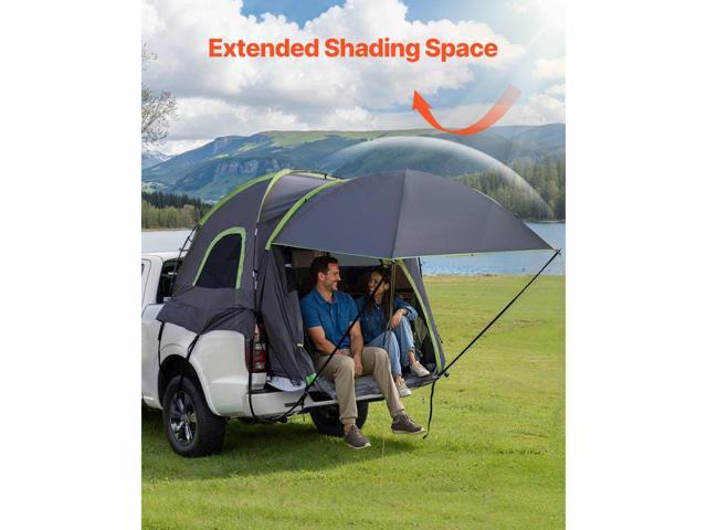 Pickup Truck Tent, Fits 8.0-8.2 ft Truck Tents for Camping, Waterproof PU2000 2-3 Person Sleeping Truck Bed Tent, Sturdy Truck Bed Camper Shell...