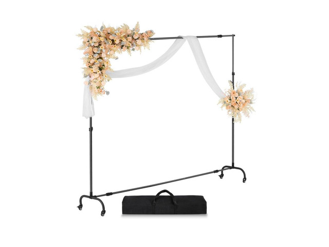 VEVOR Backdrop Stand, 8.5 x 10 ft Adjustable Photo Backdrop Stand Kit, Portable Background Backdrop Stand with 2 Tripods, Heavy Duty Projector...
