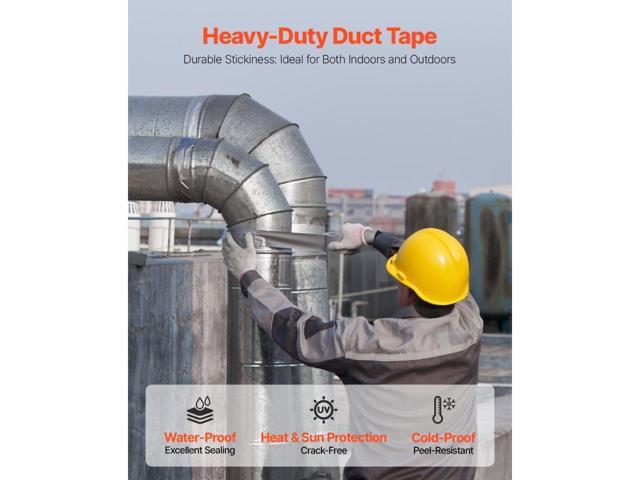 5-Pack Duct Tape, 2 in x 30 Yards, No Residue Strong Adhesive Waterproof Temperature-Resistant Heavy Duty Duct Tape, Tear by Hand, for Indoor...