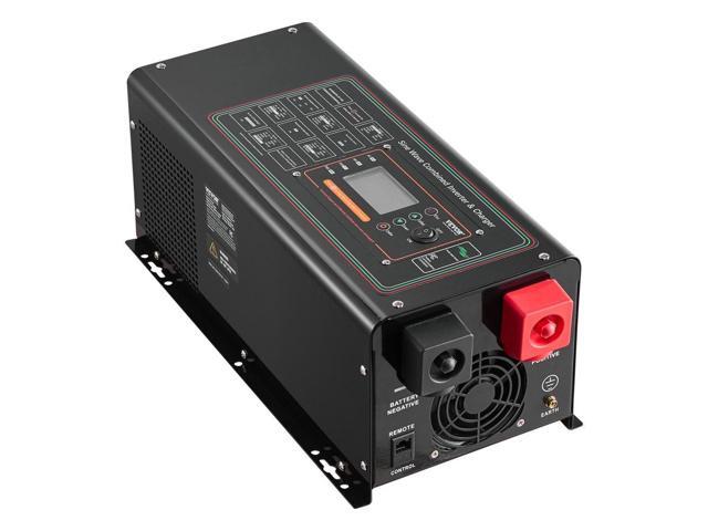 Pure Sine Wave Inverter Charger, 2000 Watt, DC 12V to AC 120V Power Inverter with LCD Display, Remote Control, Solar Inverter for Off-Grid Solar RV...