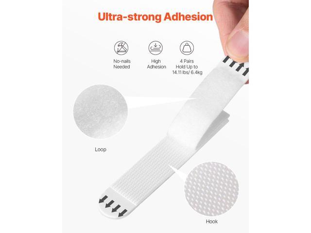 Picture Hanging Strips, 34 Pairs, Large Picture Hangers with Removable Adhesive, Hook & Loop Strips, Wall Hanging Strips for Damage Free Picture...