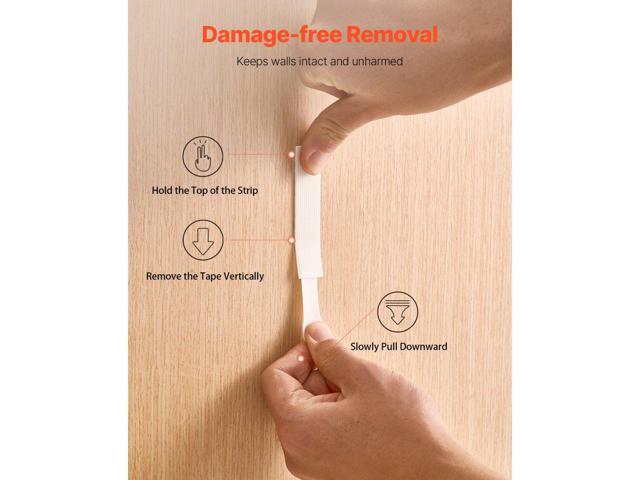 Picture Hanging Strips, 34 Pairs, Large Picture Hangers with Removable Adhesive, Hook & Loop Strips, Wall Hanging Strips for Damage Free Picture...