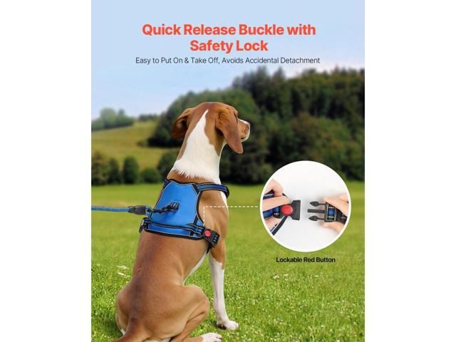 VEVOR Dog Harness for Large Dogs No Pull Adjustable Dog Vest Pet Harness with Leash
