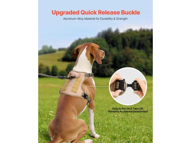 VEVOR Dog Harness for Large Dogs No Pull Tactical Dog Harness Adjustable Pet Vest