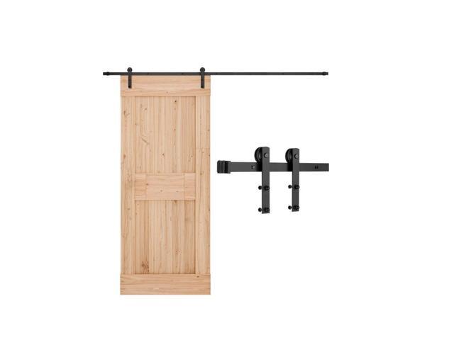 10FT Sliding Barn Door Hardware Kit, 330 LBS Weight Capacity, Compatible with 60 Inches Max Width & 1-3/8 to 1-3/4 Inches Thickness Single Sliding...