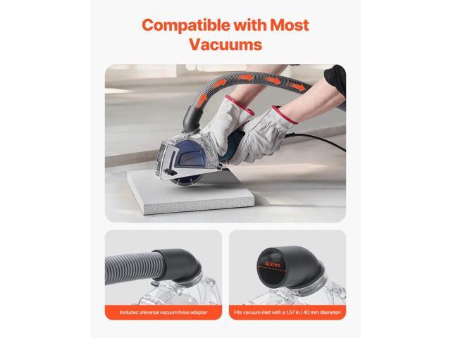 Cutting Dust Shroud for Angle Grinders, Universal 4-5 in Angle Grinder Dust Shroud with 6 Clamping Washers & 5 in Diamond Grinding Cup Wheel,...