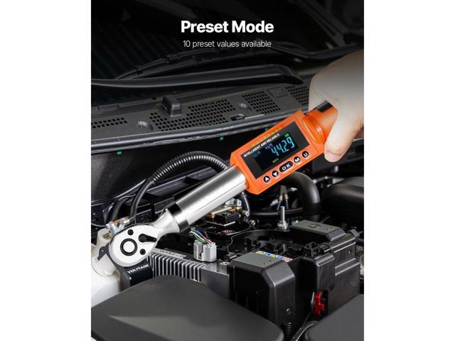 Digital Torque Wrench 3/8 Inch Drive 0-99.57 lbf-ft / 0-135 N. m 72-Tooth LED