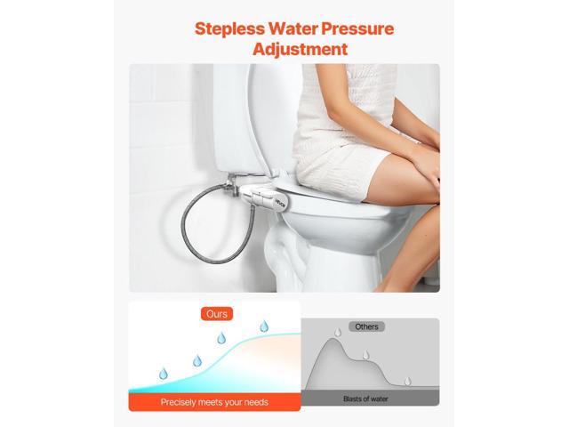Bidet Attachment for Toilet, Self-Cleaning Bidet Toilet Seat Attachment - Dual Retractable Nozzles, Adjustable Water Pressure, Easily Installed...