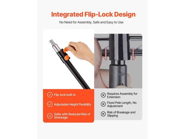 Telescopic Extension Pole 1.76-4 FT Multi-Purpose for Painting Cleaning