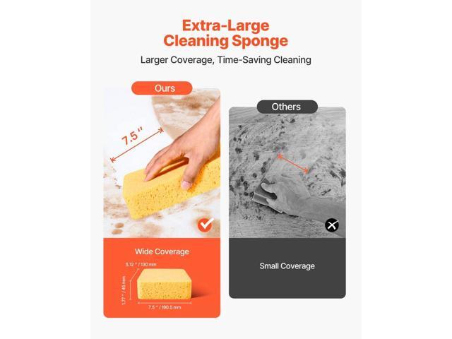 Scrub Sponge, 6-Pack Non-Scratch Cleaning Sponges for Home, Bathroom & More, Zero Scratch Dish Scrubber, Large Household Scrubbing Sponges,...