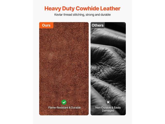 VEVOR Leather Welding Cape Sleeve Heavy Duty Flame Resistant Cape Sleeve M-Size