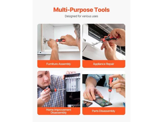 Screwdriver Set, 13 in 1 Magnetic Multi Bit Mini Nut Driver Set, Phillips, Flat Head, Torx, Square Bits for Men, Manual Precision Repair Tool Kit...