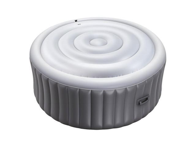 Inflatable Hot Tub Cover 4.5ft Round Lid Weatherproof and Waterproof White