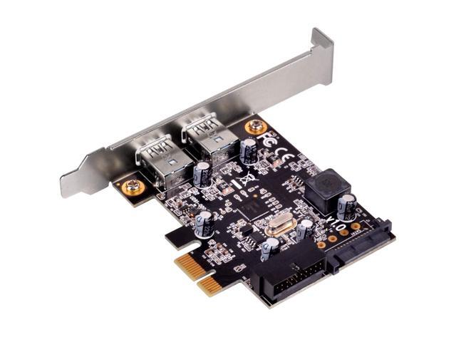 4 ports USB 3.0 super speed PCIe card, NEC PD720201, Gen2, X1, 2 external ports and 1 internal Dual Port