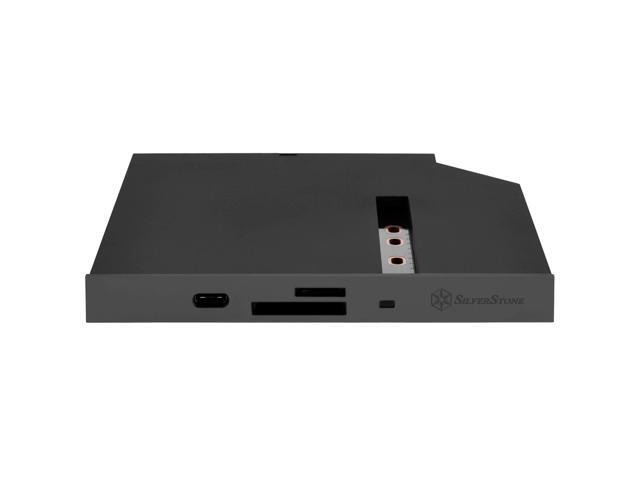 Black (with white replace panel), 12.7mm tray loading type slim ODD bay, 1 * USB3.0 C type, Cardreader, Support SDXC / Micro SDXC, 1 * M.2 SATA...