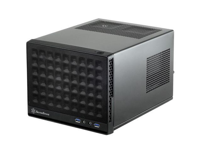 SilverStone Technology Ultra Compact Mini-ITX Computer Case with Mesh Front Panel Black (SST-SG13B-USA)