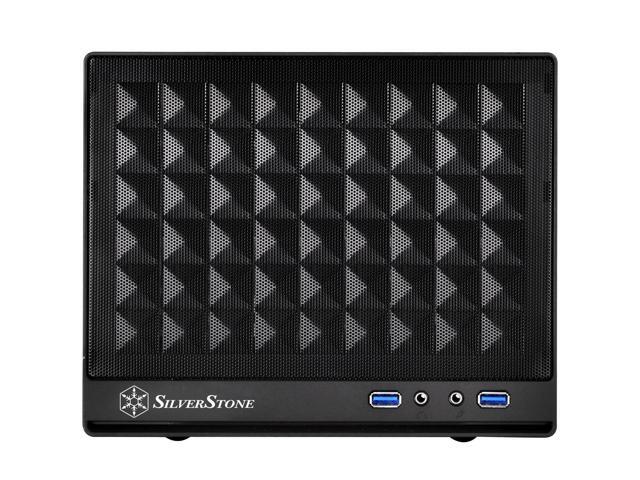 SilverStone Technology Ultra Compact Mini-ITX Computer Case with Mesh Front Panel Black (SST-SG13B-USA)